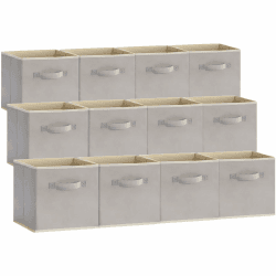 🌟 Super Deal! Lifewit 12 Stück Aufbewahrungswürfel, Aufbewahrungsbox aus Stoff, Ordnungsboxen aus Vliesstoff 🌟