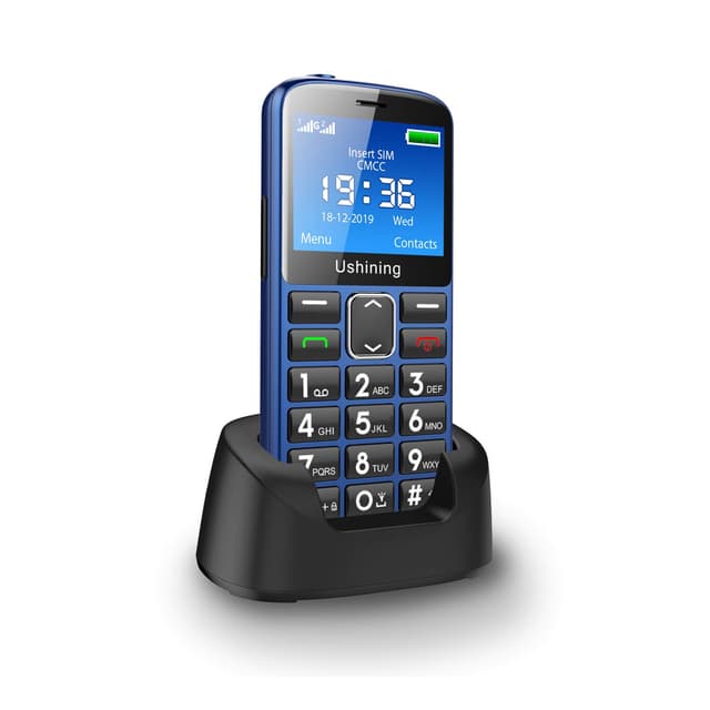 📱 Seniorenhandy ohne Vertrag mit großen Tasten und Dual SIM - Blau