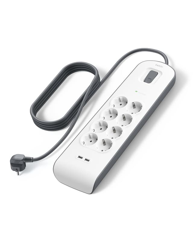 Belkin 8-fach Steckdosenleiste mit Überspannungsschutz und USB-Anschlüssen 🛡️🔌