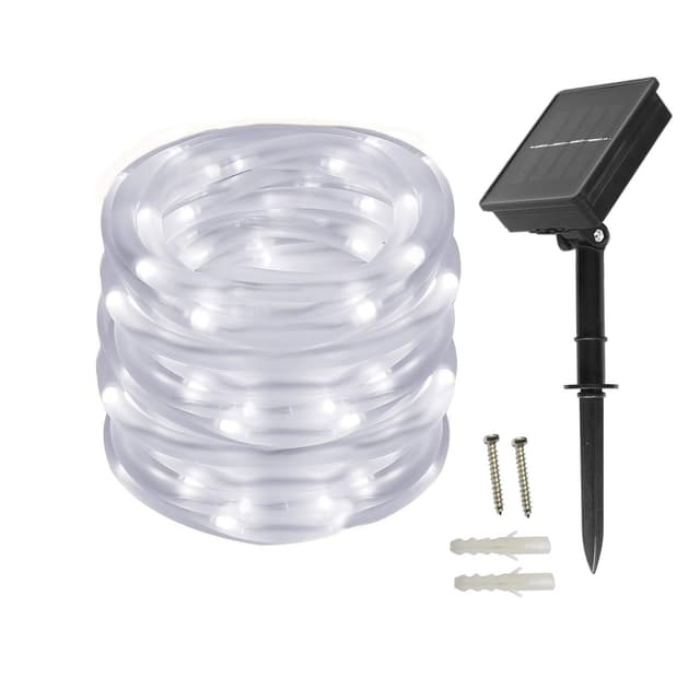 🌞🎉 BXROIU Solar Lichtschlauch Lichterkette,10m 100 LEDs Wasserdicht Außenlichterkette