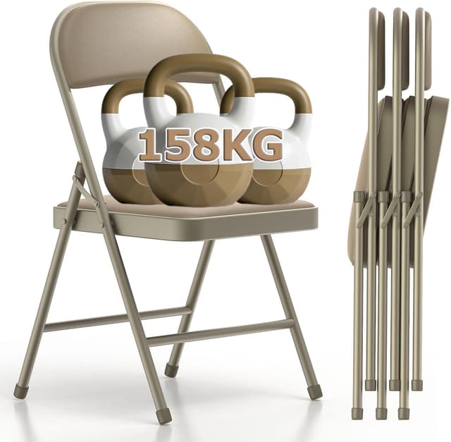 🪑🌟 Asdsed Klappstuhl 4er Set - Gepolstert & Robust 🌟🪑