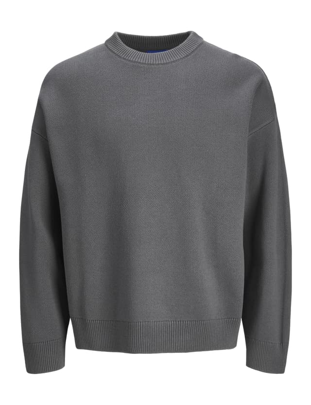 🔥 50% Rabatt! JACK & JONES Herren Jorkobe Knit Crew Neck Strickpullover M Iron Gate