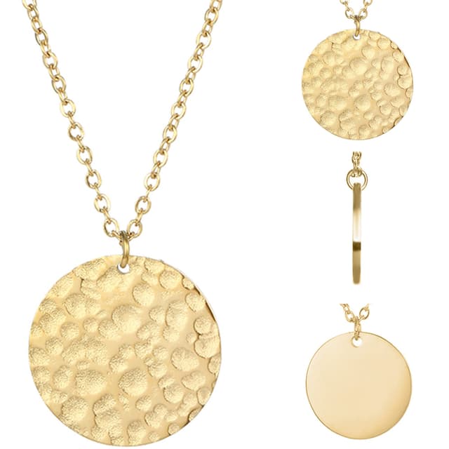 BONNYBIRD® Wasserfeste Edelstahl Boho Halskette Damen in Silber, Gold & Roségold