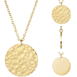 BONNYBIRD® Wasserfeste Edelstahl Boho Halskette Damen in Silber, Gold & Roségold