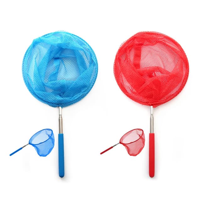 🦋🔍 Roysmart Teleskop Kinder Kescher, 2er-Pack Kinder Schmetterling Net mit Teleskopstange