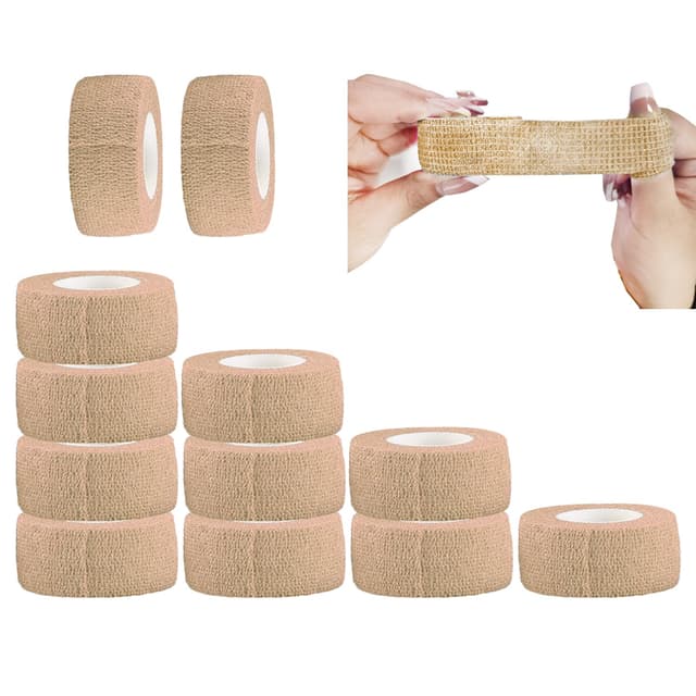 ANAMPION Selbstklebender Verband 12Rollen, 2.5cm x 4.5m 🩹