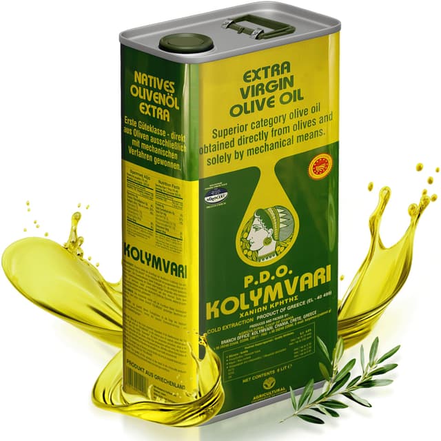 Kolymvari Olivenöl g.U. | Extra Natives Olivenöl 5 Liter Kanister 🌿🌞🇬🇷