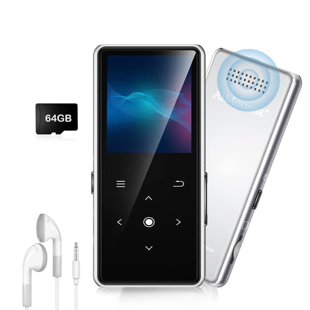 🎵 64GB MP3-Player mit Bluetooth 5.2 & HD-Lautsprecher 🎧