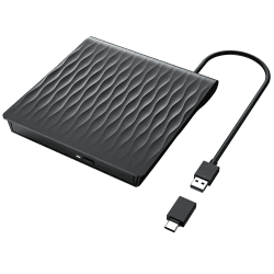 🔥 SUPER DEAL! Externes DVD CD Laufwerk USB 3.0 & Type-C - Upgrade 2025 🚀