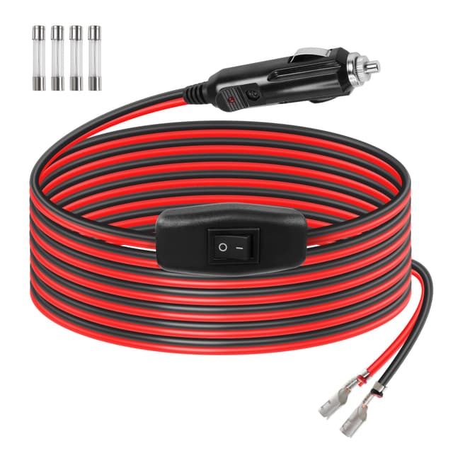 🔌🚗 GELRHONR Zigarettenanzünder Stecker Verlängerungskabel mit Ein/Aus Schalter 12V
