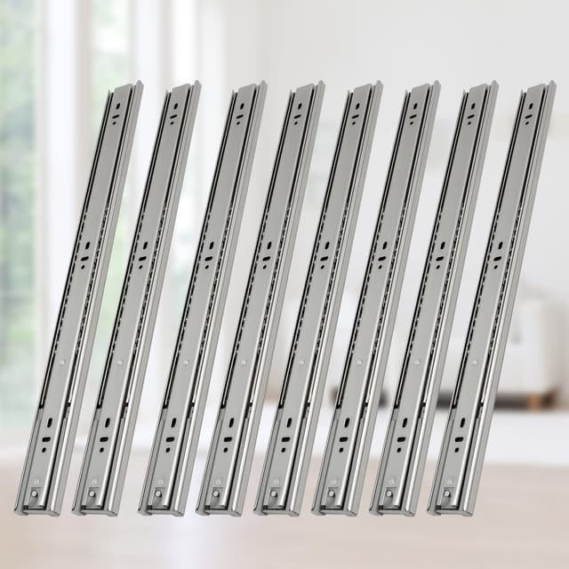 🌟 Mega Deal! Lospitch 4 Paar (8 Stk.) Vollauszüge Schubladenschienen 500 mm 🌈