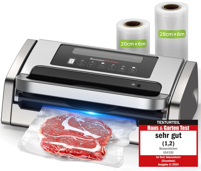 🌟 Bonsenkitchen Vakuumiergerät - Testsieger Sehr Gut! 🌟