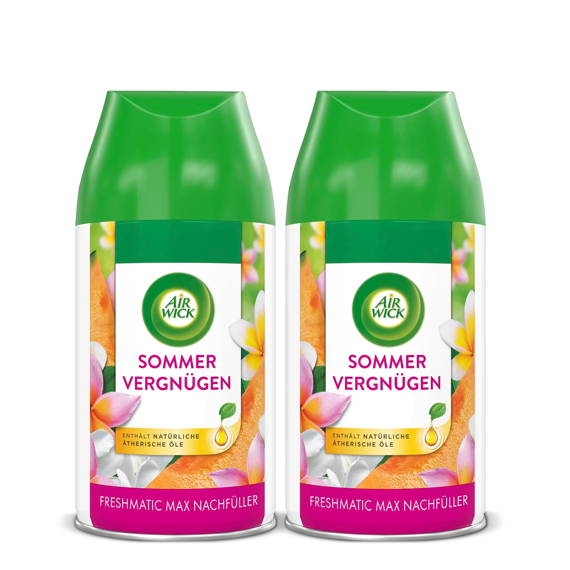 🌺🍈🌼 Air Wick Freshmatic Max Raumspray DUO - Sommervergnügen - 2 x 250ml Nachfüller