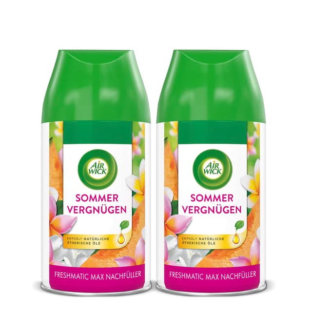 🌺🍈🌼 Air Wick Freshmatic Max Raumspray DUO - Sommervergnügen - 2 x 250ml Nachfüller