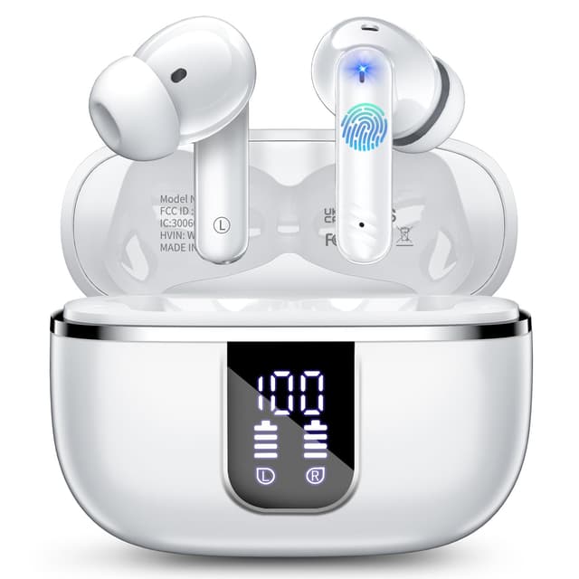 Bluetooth Kopfhörer 2025 In Ear Kopfhörer Kabellos Bluetooth 5.4 mit ENC Noise Cancelling Mic