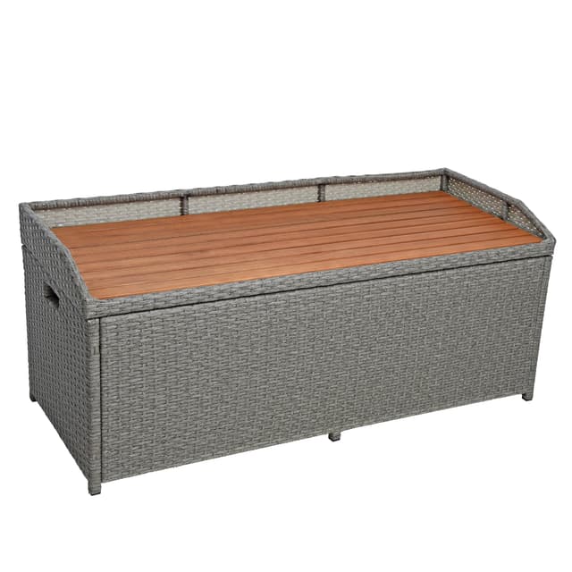 🌿🌸 ESTEXO Polyrattan Gartenbank mit Auflagenbox 🌸🌿