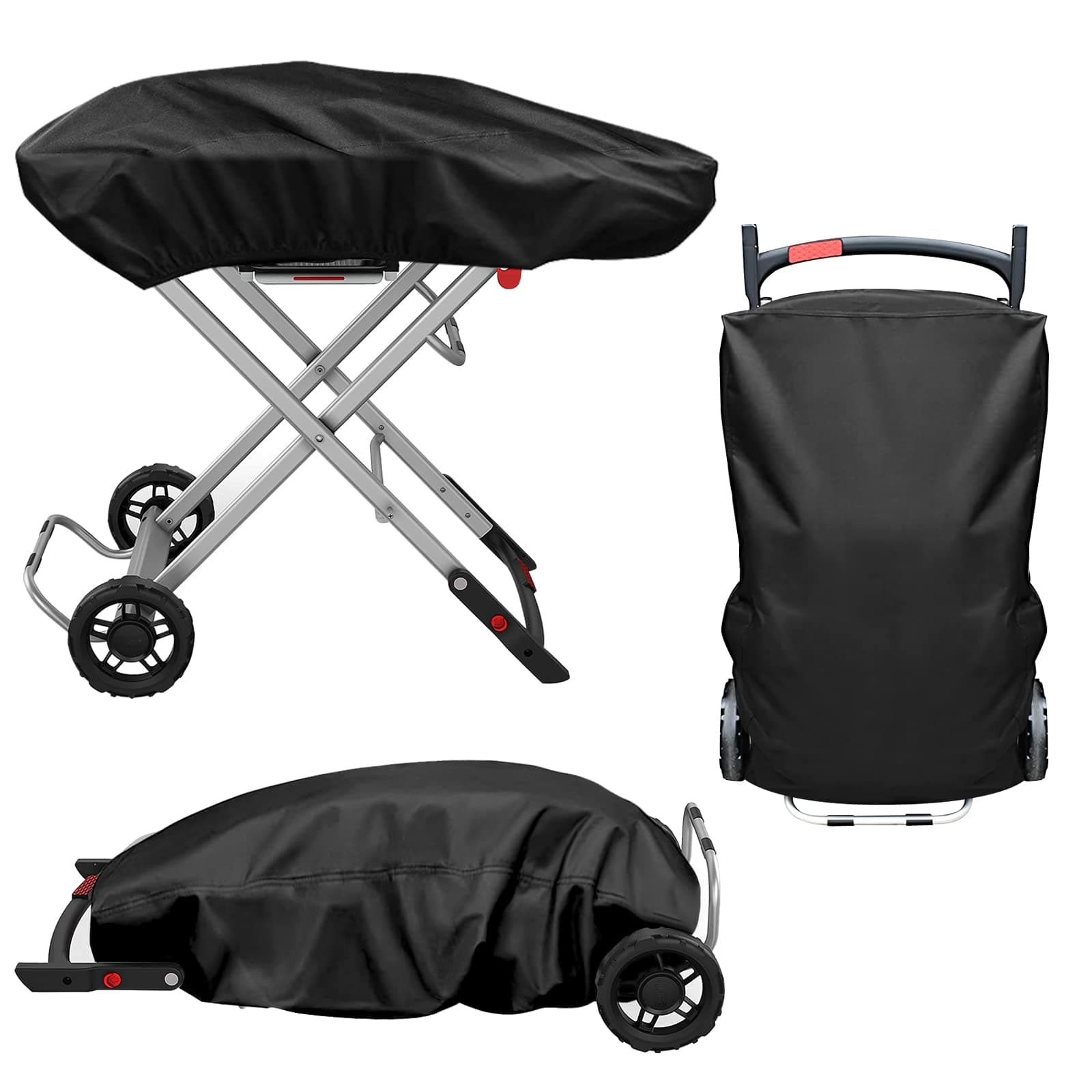 🔥 Gasgrill Abdeckung für Weber Gasgrill Traveler LP Black 9010053