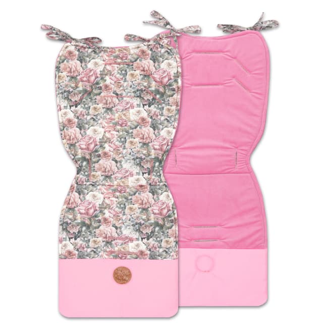 Sitzauflage Buggy Einlage Kinderwagen Zubehör - Blumen Blumen Premium 🌟