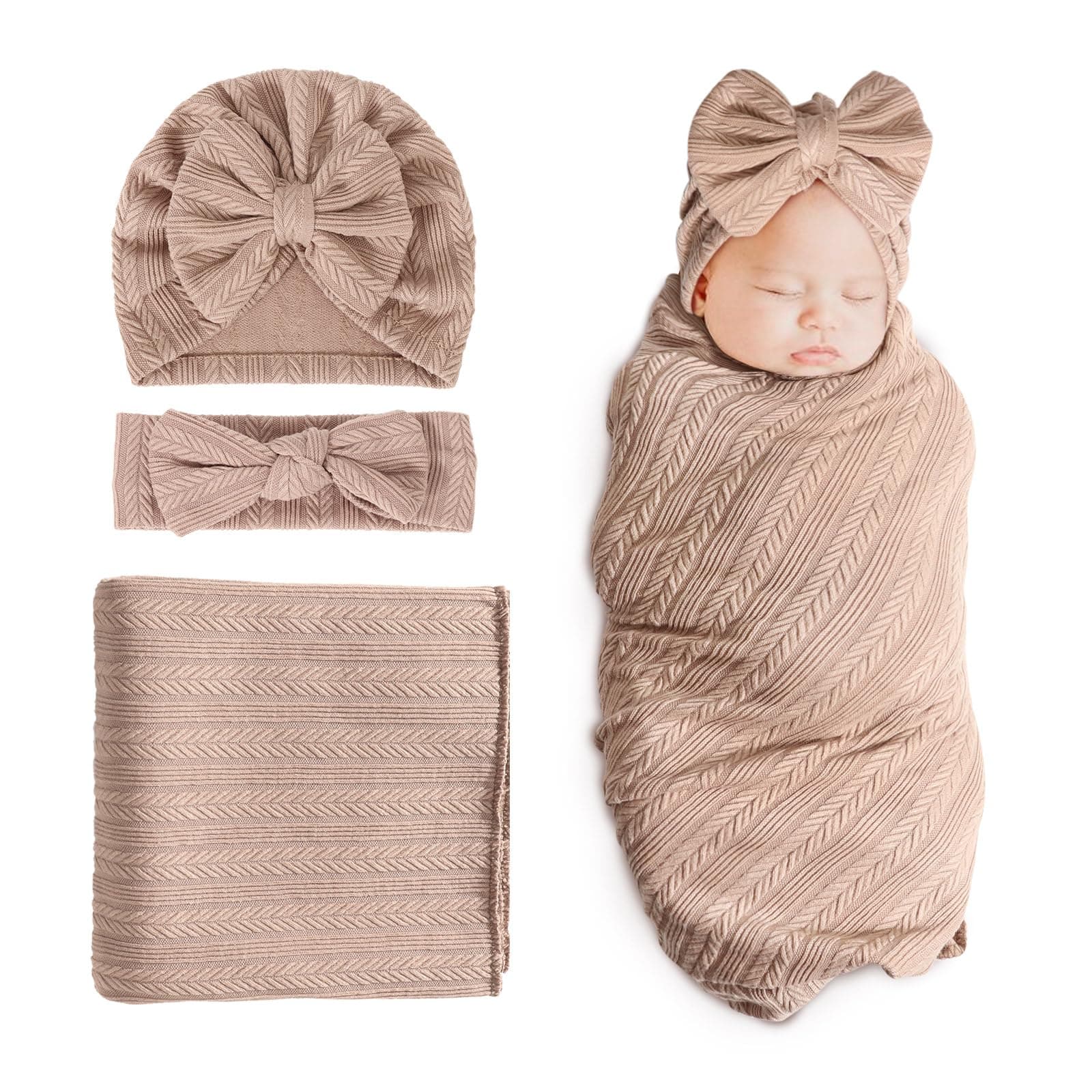 DRESHOW Neugeborenes Empfangsdecke Kleinkind Set 💝