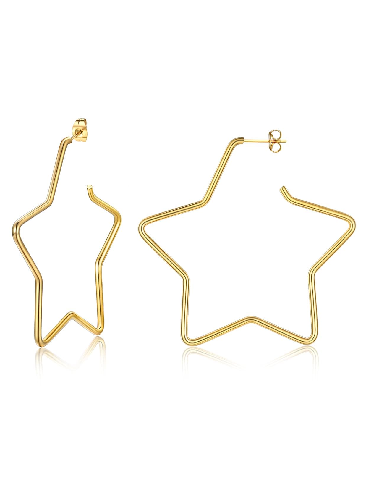 Suplight Damen Statement Ohrringe 18K Gold/Weißgold vergoldet 🌟🌸🍃