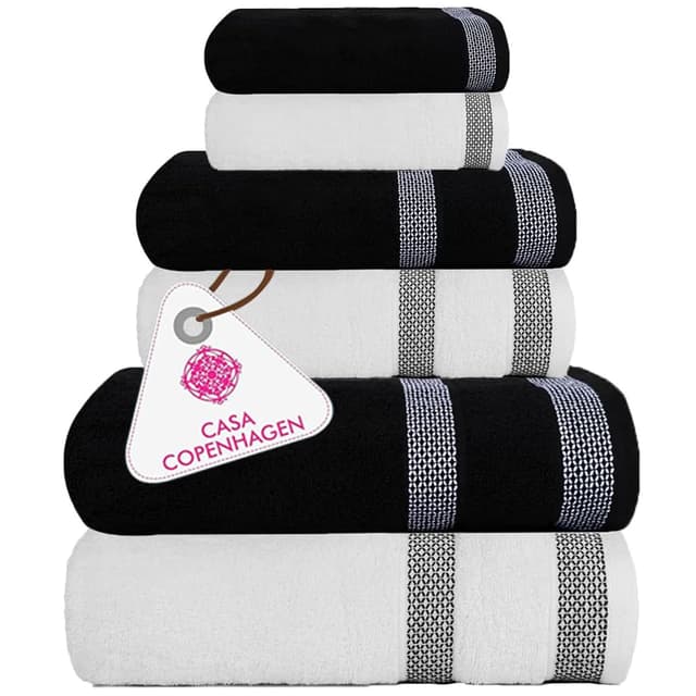 🌟 Casa Copenhagen Solitaire Mix 6-teiliges Handtuchset 🌟