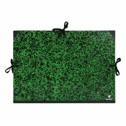 🎨 Clairefontaine 32000C Zeichenmappe Annonay - Grün marmoriert 32x45 cm