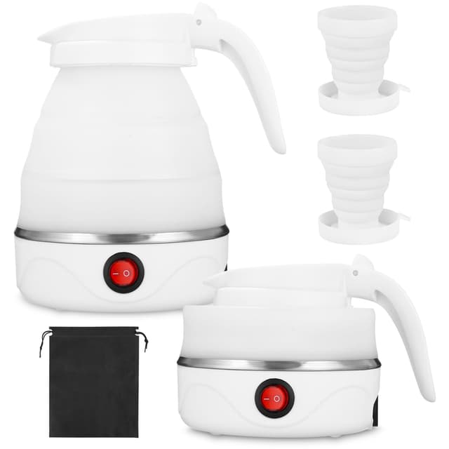🏕️ Ixydor Faltbarer Wasserkocher,0.6l Mini Camping Wasserkessel