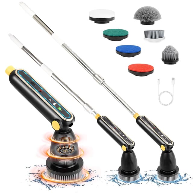 SHGUMITE Elektrische Reinigungsbürste - Schnurloser Elektrischer Spin Scrubber 🍀🍀