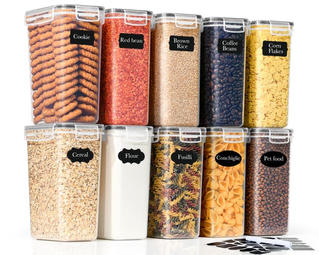 GoMaihe 10er Set 2L Vorratsdosen 🌟 Luftdichte Frischhaltedosen für die Küche 🍲