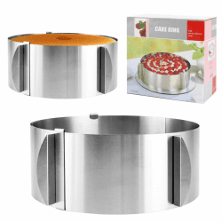 LDHHYH 2 Stück Tortenring Verstellbar 8,5cm hoch 🎂