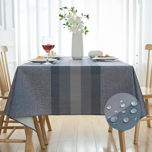 Runde Tischdecke Abwaschbar 140 cm Outdoor 🌦️