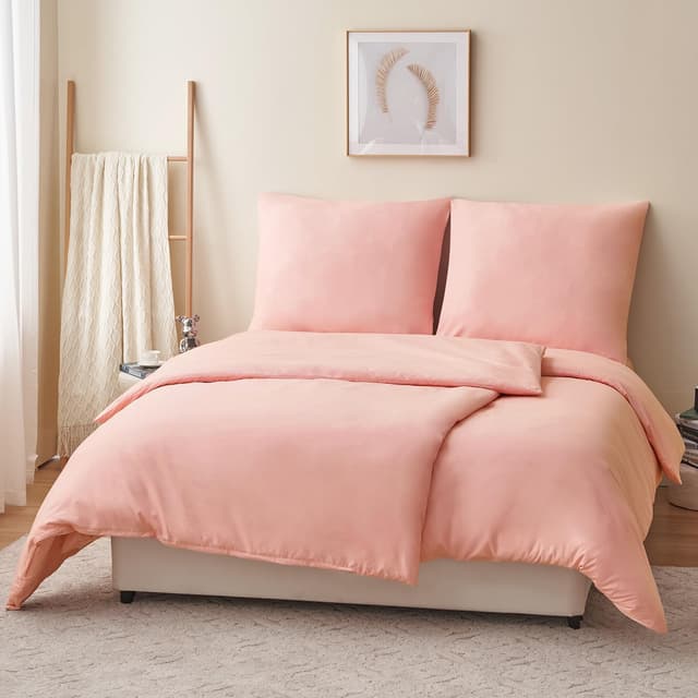 RUIKASI Bettwäsche 135x200 4teilig Rosa - Pink Mikrofaser Bettwäsche-Sets 🛏️