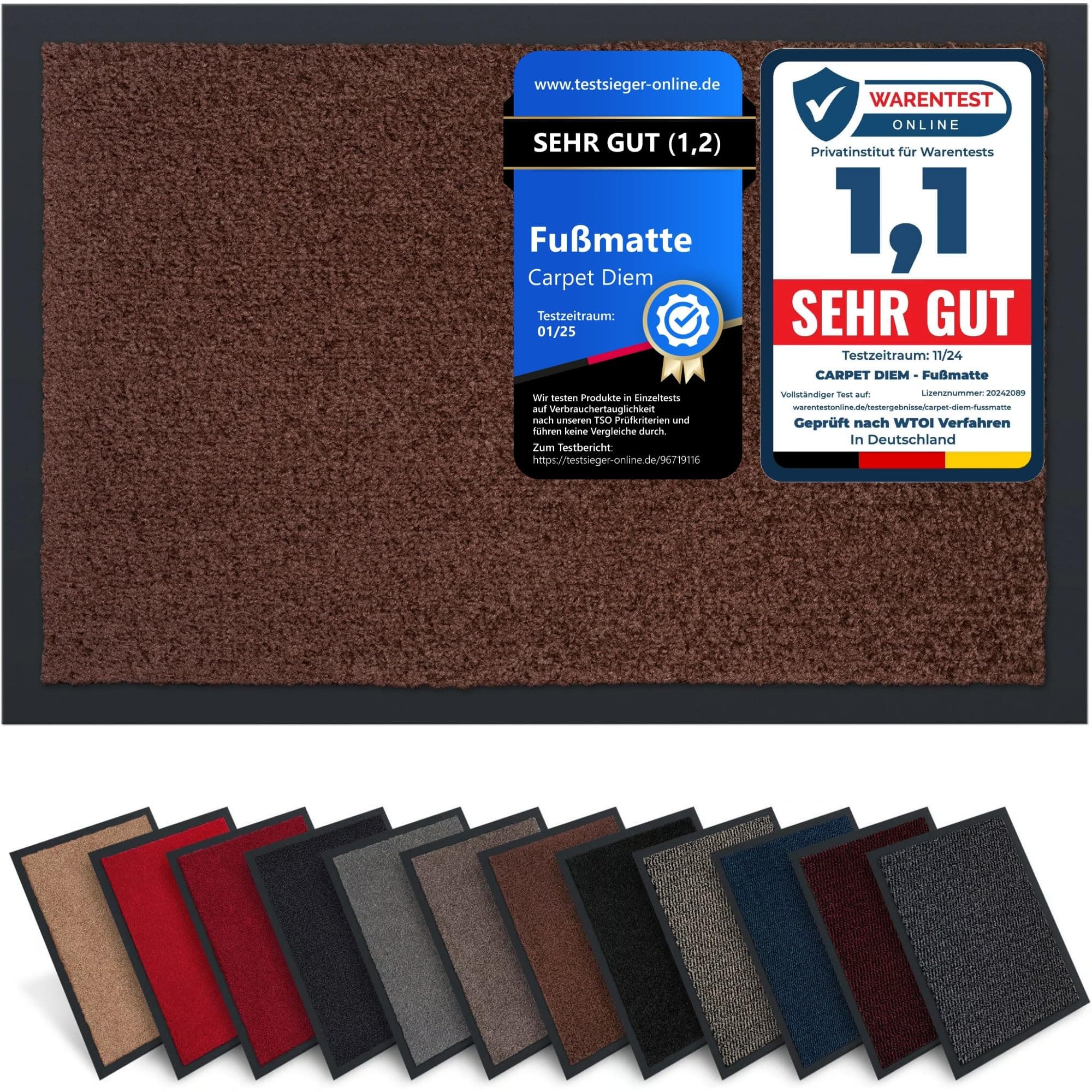 Carpet Diem Fußmatte Braun 40x60 cm 🏡🚪