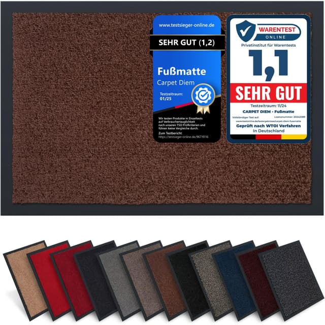 Carpet Diem Fußmatte Braun 40x60 cm 🏡🚪