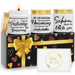 Personalisierte Duftkerzen Geschenkset für Frauen 🕯️🌹🎁 | Muttertag & Geburtstagsgeschenk