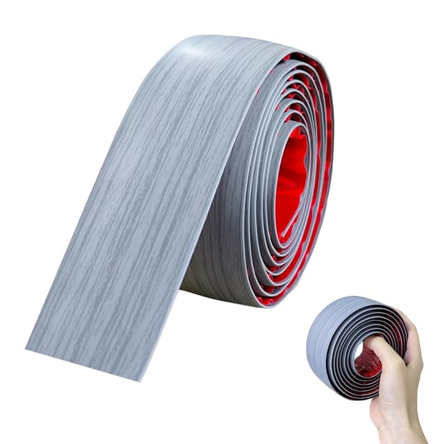 🌟 KiKiHong Übergangsleiste Selbstklebend 2m Vinylbodenübergangsstreifen 50mm grau 🌈