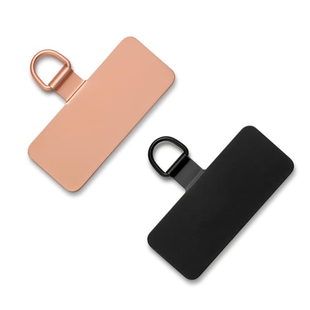 📱💖 CHUQING Schwarz Handykette Universalpads Rosa Handy Lanyard Patch 2 Stück