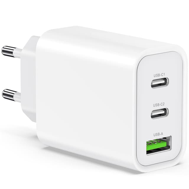 🔋 USB C Ladegerät 65W 3-Port Schnellladegerät - Blitzschnelles Laden!