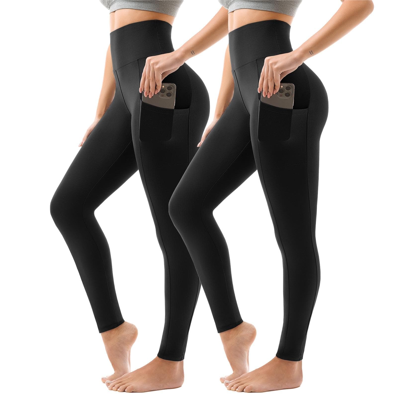 Sanpetix Sport Leggings Damen High Waist 2er Pack 🏋️‍♀️👜