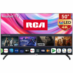 📺 RCA RAQ50UN1 QLED Fernseher 50 Zoll (126 cm) 4K UHD Smart Android TV ➕ HDR Google Assistant Dolby Audio WiFi Bluetooth YouTube Netflix Prime Video VEVO Disney+