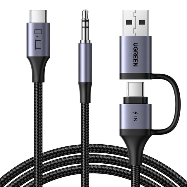 🔥 UGREEN USB C auf 3,5mm Klinke Kabel und PD 60W Schnellladen - 2 in 1 Kopfhörer Adapter 🔥