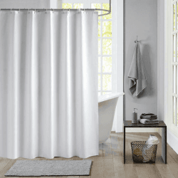 🚿🛁 meioro Duschvorhang Weiß Peva Wasserdicht und Mildewproof H180 x B180 cm (1er Pack) Weiß