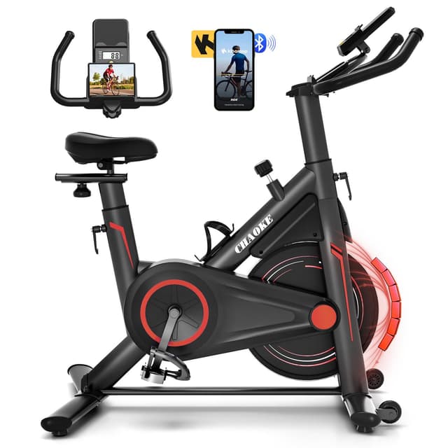 🚴‍♂️ Heimtrainer Fahrrad mit App - CHAOKE Profi Ultra-Leiser Indoor-Hometrainer