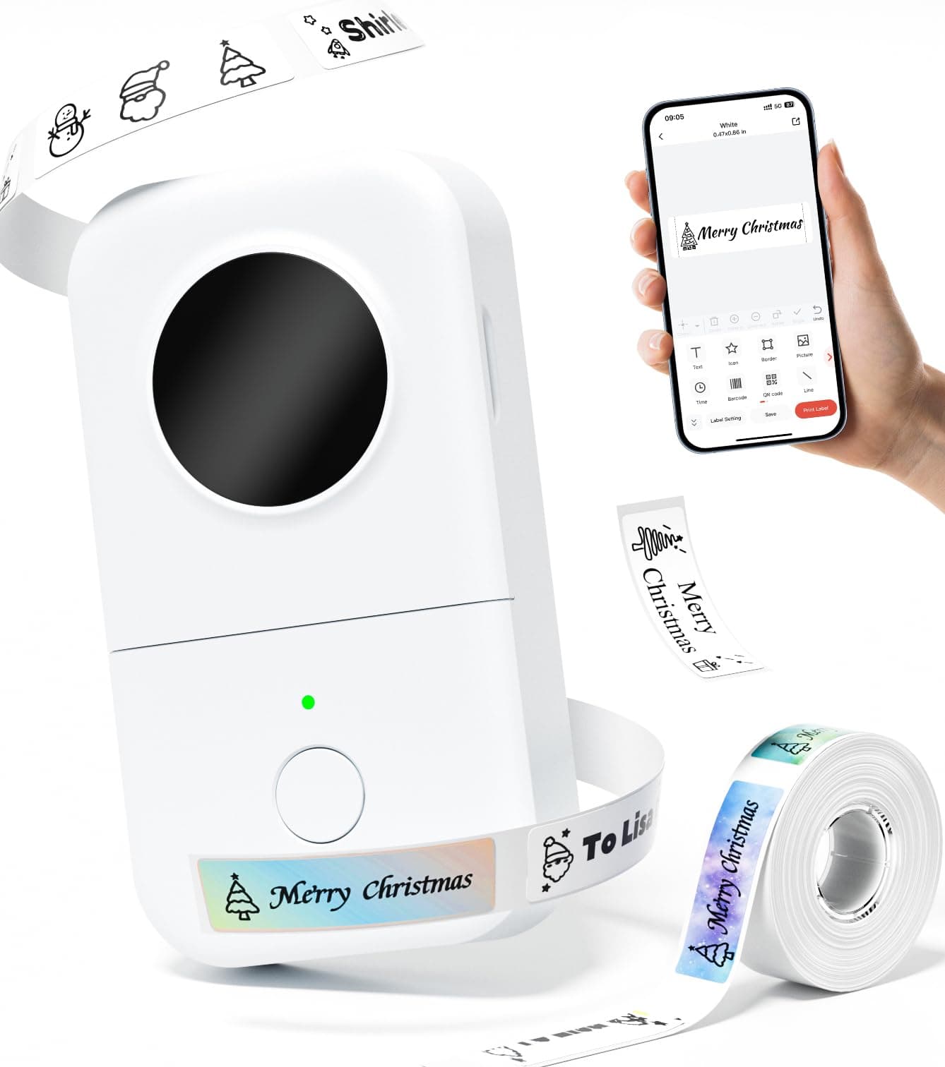 🏷️ Phomemo D30 Mini Etikettiergerät - Bluetooth Etikettendrucker