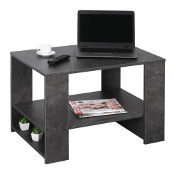 🌟 RICOO WM090-BG Couchtisch aus Holzwerkstoff, Betongrau, 75 x 50 x 50 cm 🌟