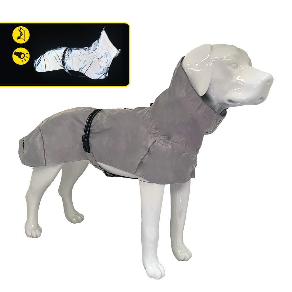 Croci Hiking - Mantel für Hunde 🐕 Regenmantel für Hunde 🌧️ | Maximal sichtbar, thermoregulierend, hohe Sichtbarkeit