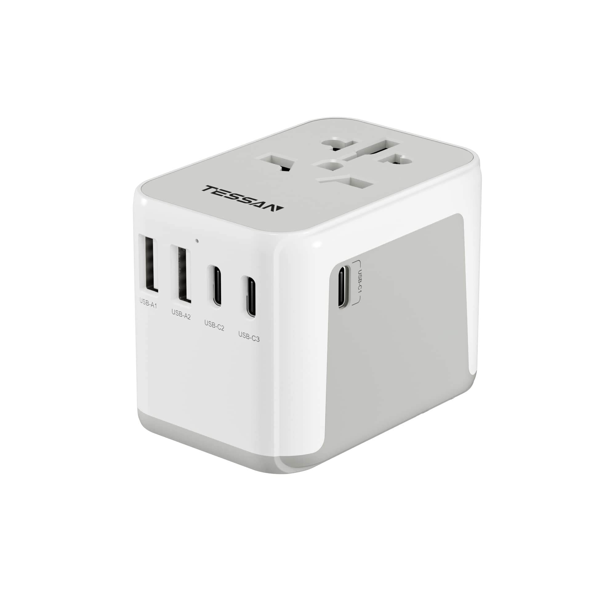 TESSAN Reiseadapter Weltweit mit USB A und USB C 🌍🔌