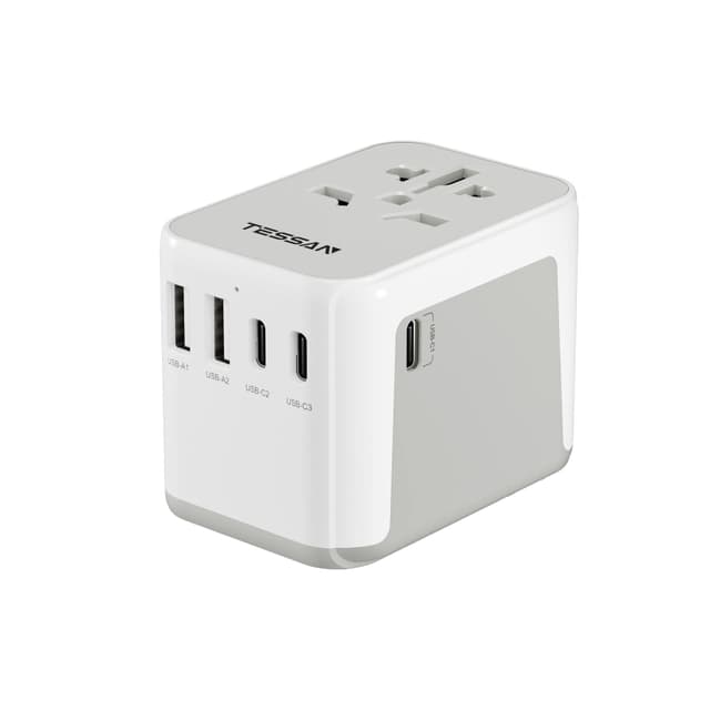TESSAN Reiseadapter Weltweit mit USB A und USB C 🌍🔌