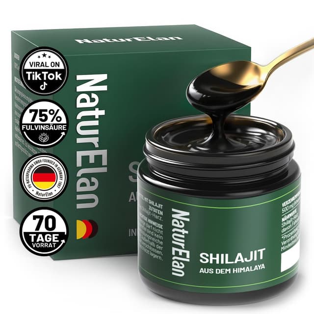🌿 Shilajit Original Himalaya Mumijo - 75% Fulvinsäure - 35g Vegan & Hochdosiert 🌿