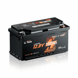 LiTime LiFePO4 12V 100Ah Bluetooth Lithium Batterie für Wohnmobil DIN H8 L5 Größe